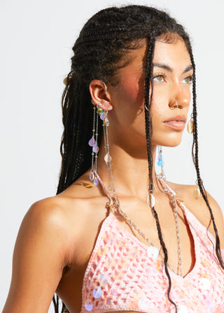 Aqua Ear Cuffs - Sparkl Fairy Couture