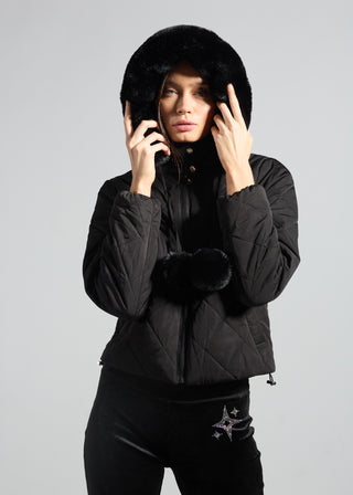 Noir Puffer Coat