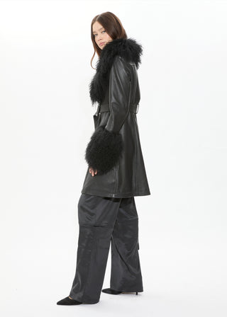 Elle Trench Coat - Noir