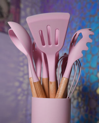 Trixie Pink Kitchen Utensils