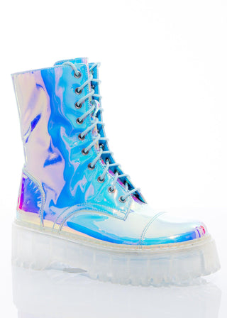 Opal Combat Boot - Sparkl Fairy Couture