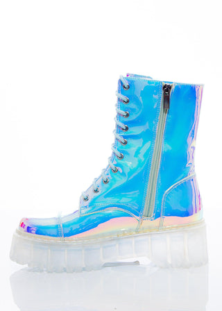 Opal Combat Boot - Sparkl Fairy Couture