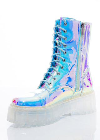 Opal Combat Boot - Sparkl Fairy Couture