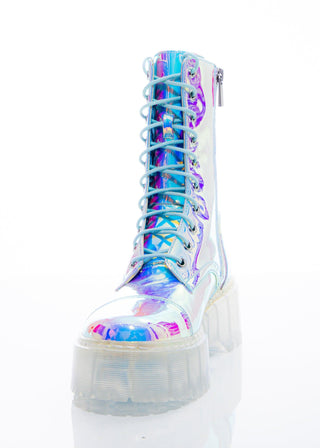 Opal Combat Boot - Sparkl Fairy Couture