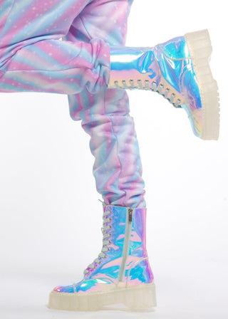 Opal Combat Boot - Sparkl Fairy Couture