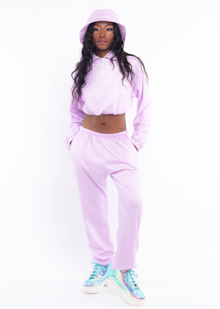 Lavender Fleece Sweat Pants - Sparkl Fairy Couture