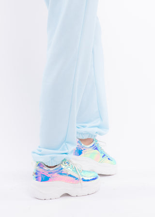 Sky Blue Fleece Sweat Pants - Sparkl Fairy Couture 