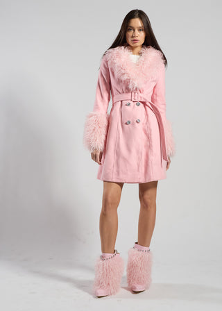 Rosé Trench Coat