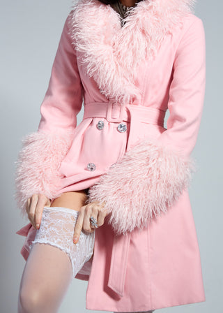 Rosé Trench Coat