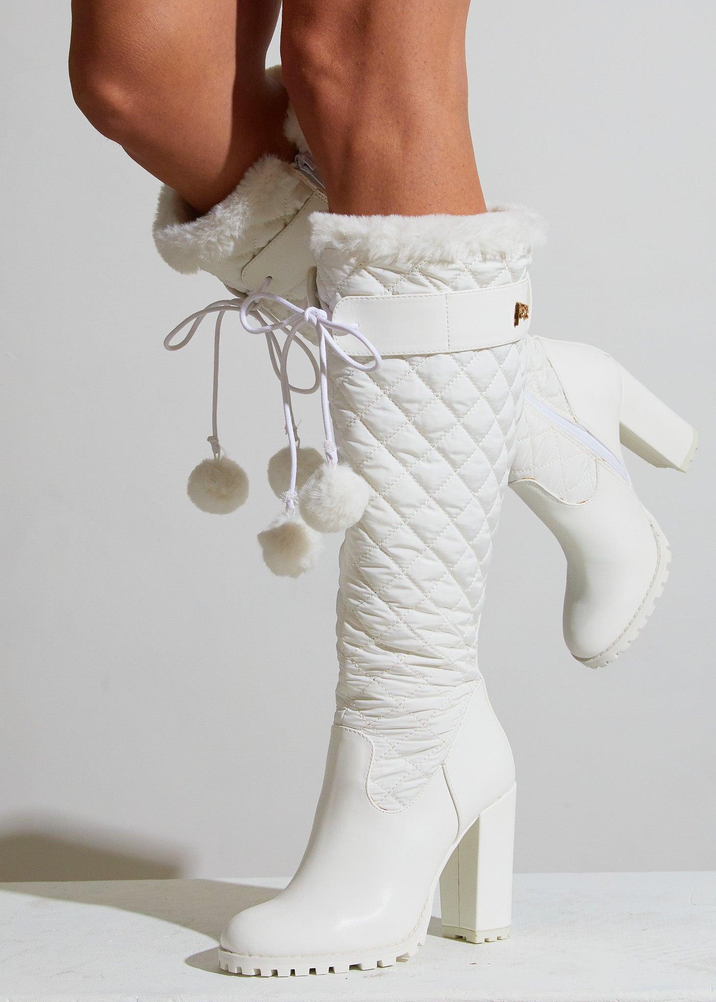 Aspen Insulated Puffer Boots with Pom Pom Detail Sparkl Fairy Couture Aspen Insulated Puffer Boots with Pom Pom Detail Sparkl Fairy Couture