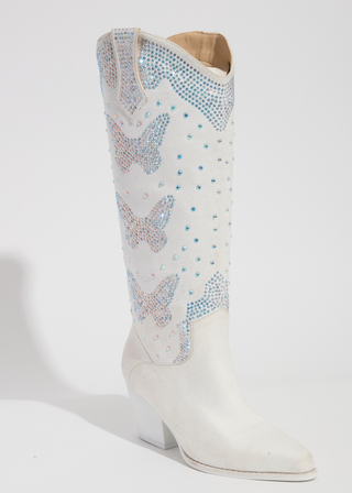 Aurora Cowboy Boot - White