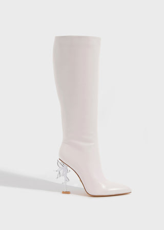 Fairy Icon Leather Boot - Blanc Cassé