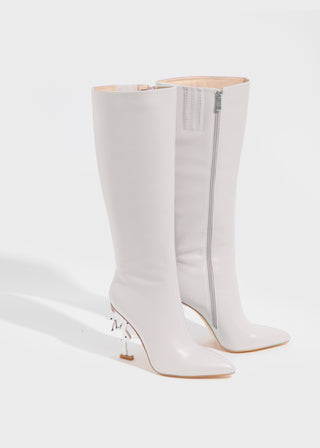 Fairy Icon Leather Boot - Blanc Cassé