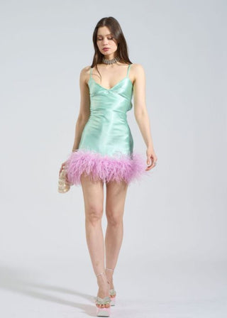 Taylor Dress - MINT/LAVENDER
