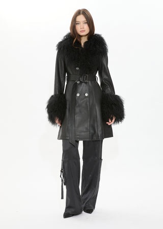Elle Trench Coat - Noir