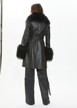 Elle Trench Coat - Noir