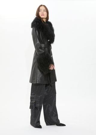 Elle Trench Coat - Noir