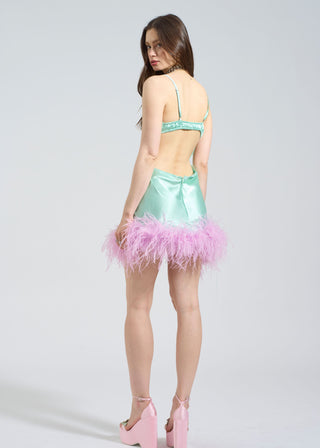 Taylor Dress - MINT/LAVENDER