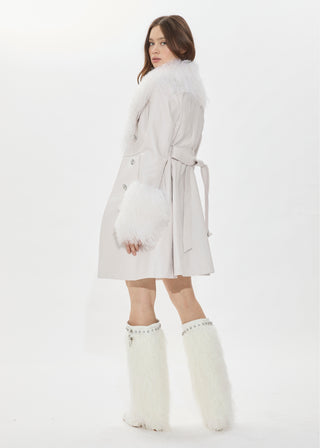 Elle Trench Coat - Blanc Cassé