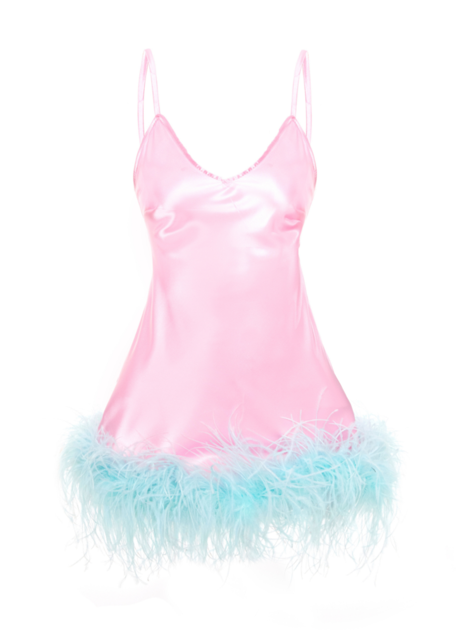 Taylor Feather Slip Dress