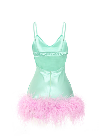 Taylor Dress - MINT/LAVENDER