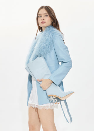 Fairy Icon Leather Boot - Bleu