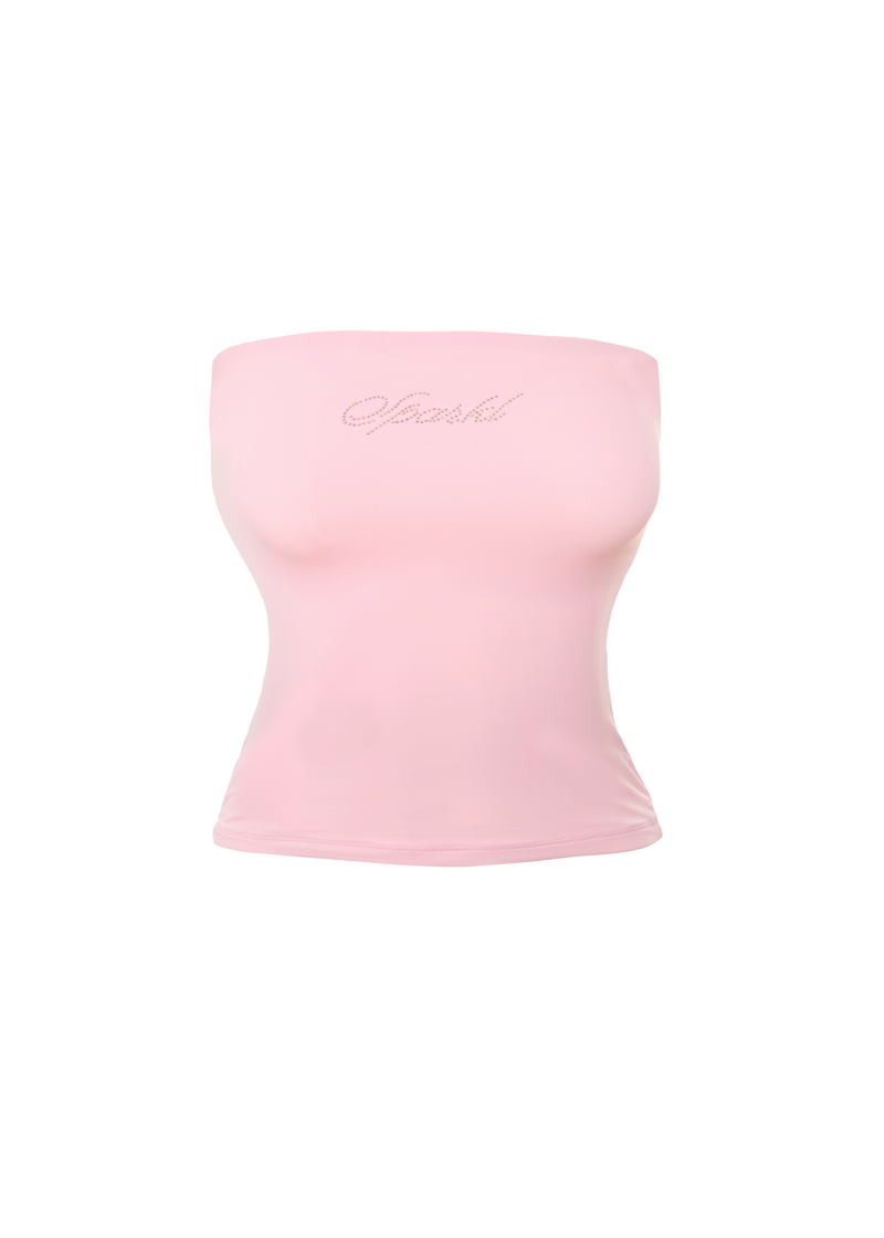 Sparkl Spandex Tube Top - Pink