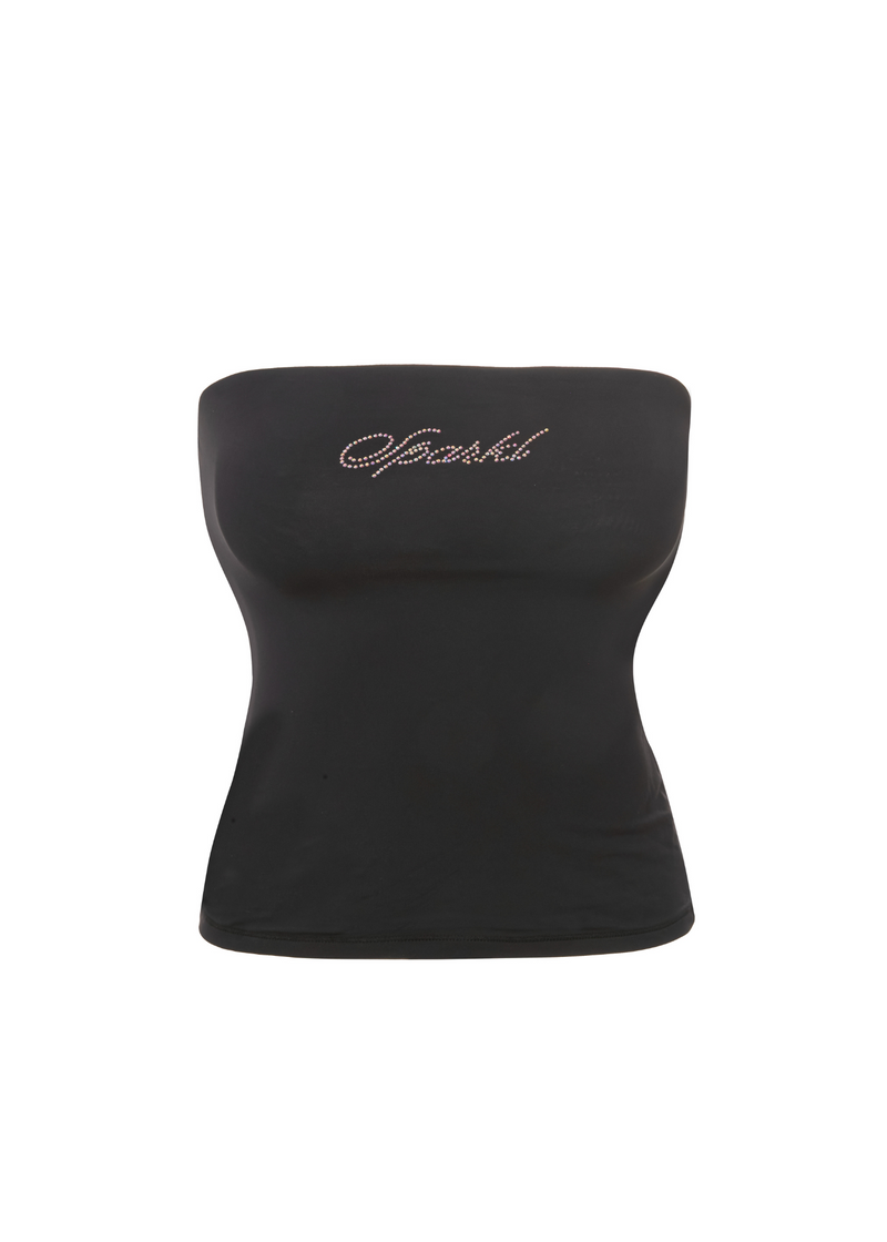 Sparkl Spandex Tube Top - Black