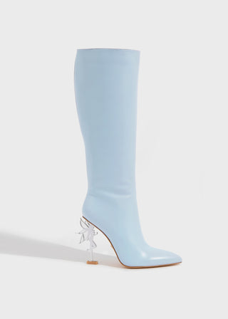 Fairy Icon Leather Boot - Bleu