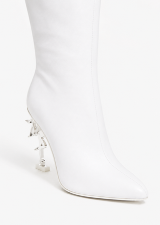 Fairy Icon Leather Boot - Blanc Cassé