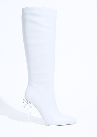 Fairy Icon Leather Boot - Blanc Cassé