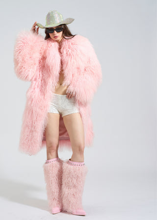 Rosée Shearling Full Length Coat