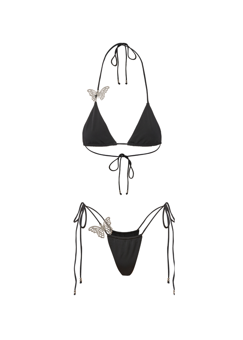 Aurora Butterfly Bikini - Black