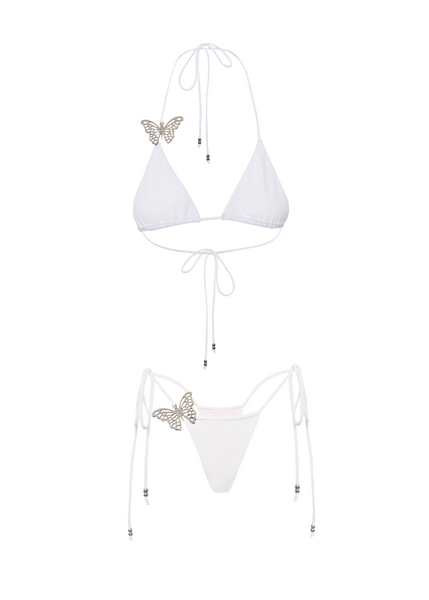 Aurora Butterfly Bikini - White – Sparkl Fairy Couture