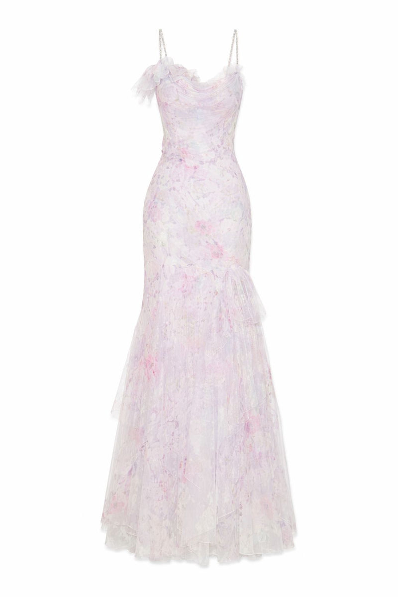 Tokyo Sheer Silk Maxi Dress