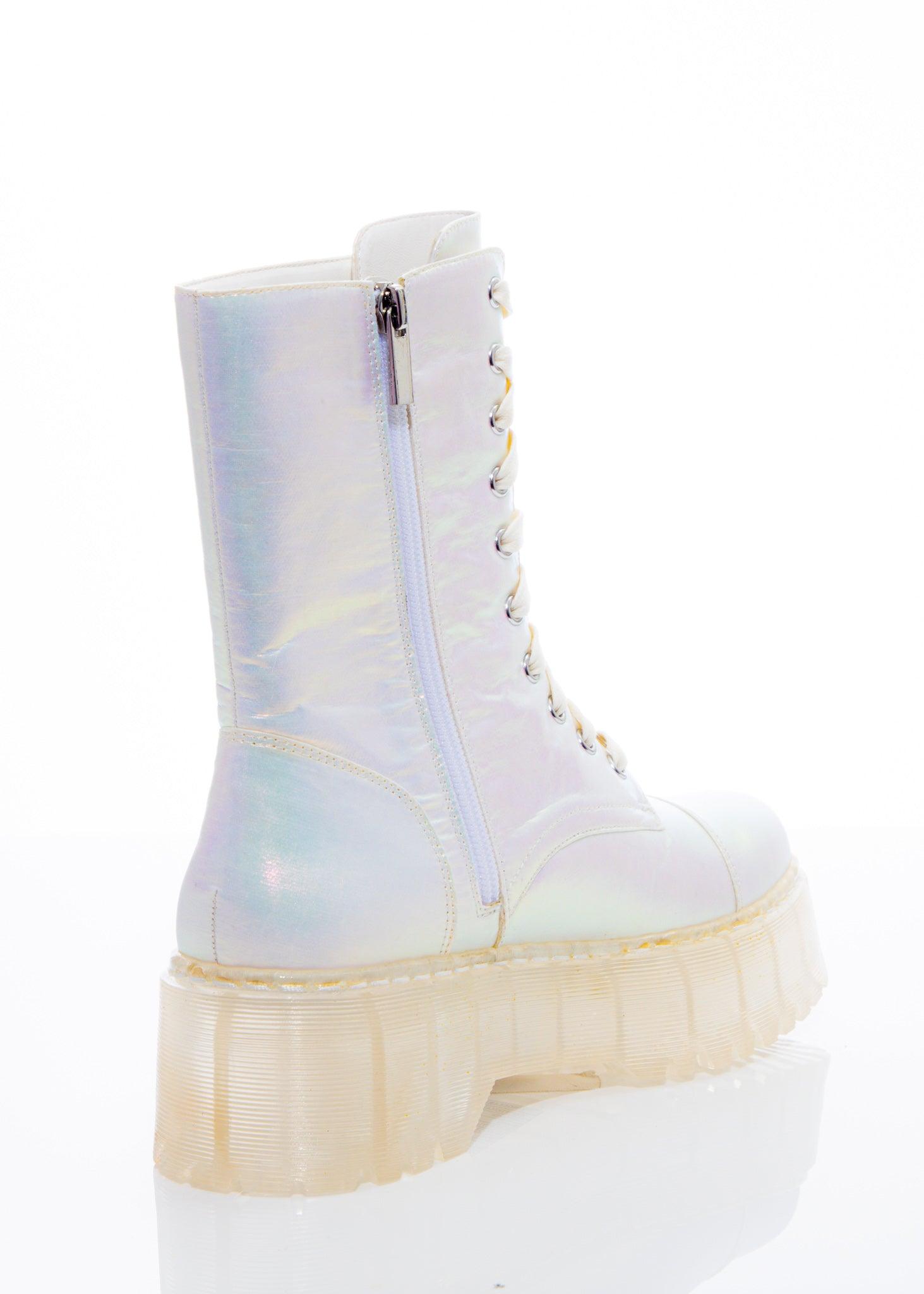 Elle Combat Boot – Sparkl Fairy Couture - Main Image