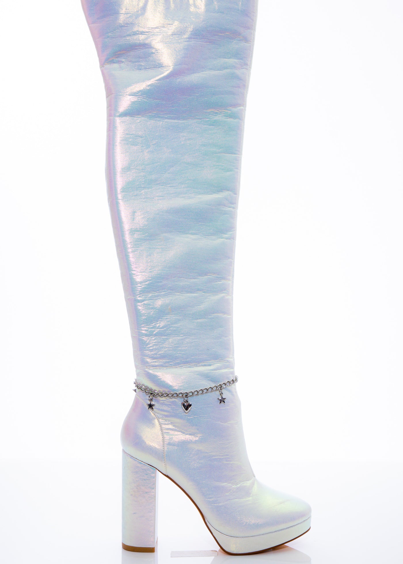 White Fairy Star High Boot