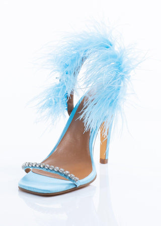 Blue Feather Heel