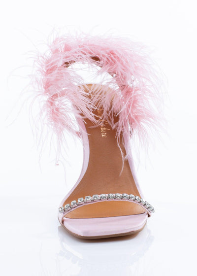 Pink Feather Heel