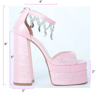 Sophia Pink Glitter Heel - Sparkl Fairy Couture 