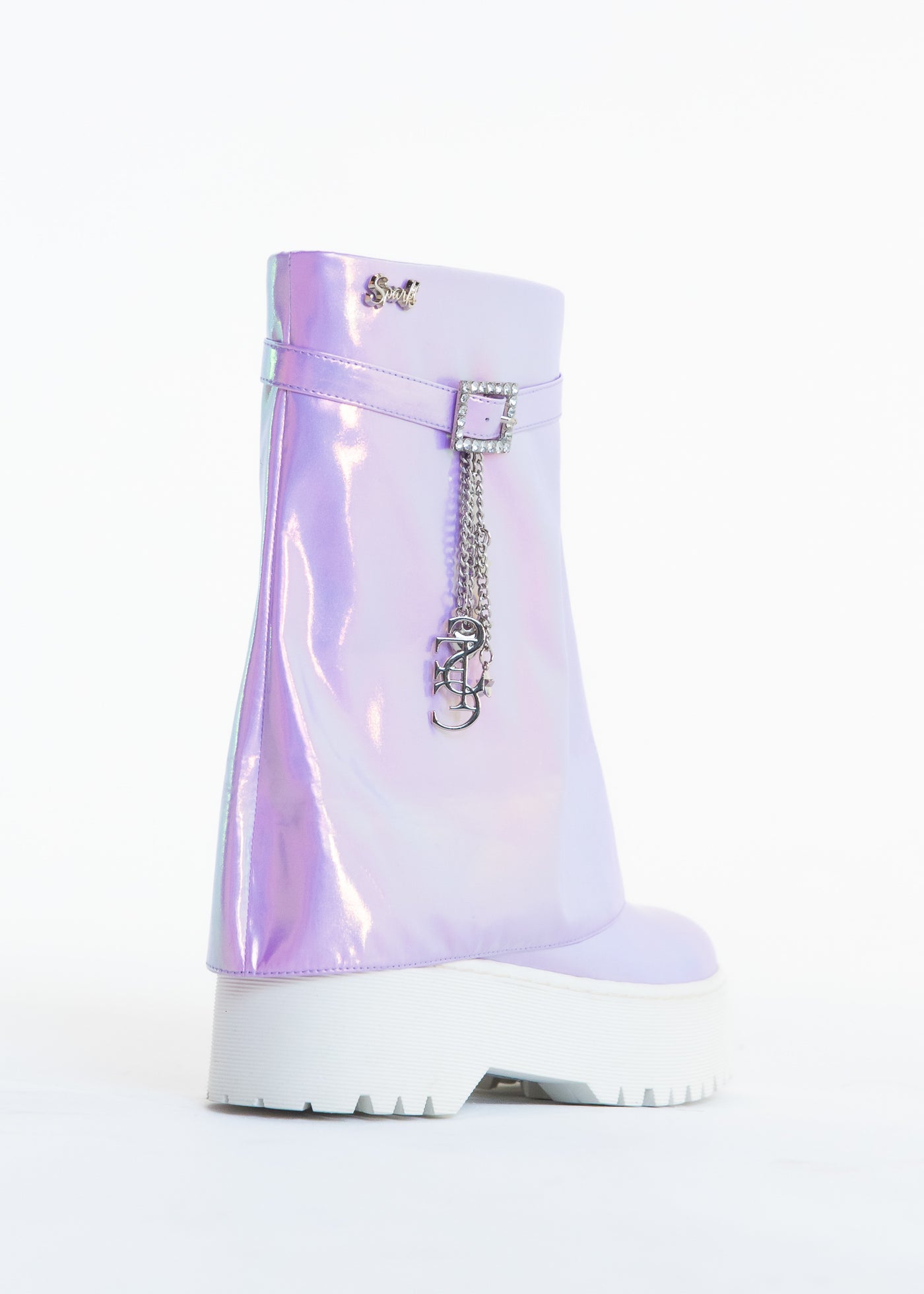 Sparkl Fairy Couture Combat Boot Lavender