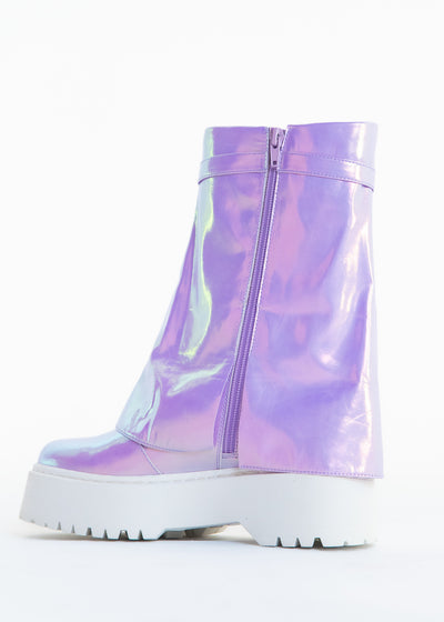Sparkl Fairy Couture Combat Boot Lavender