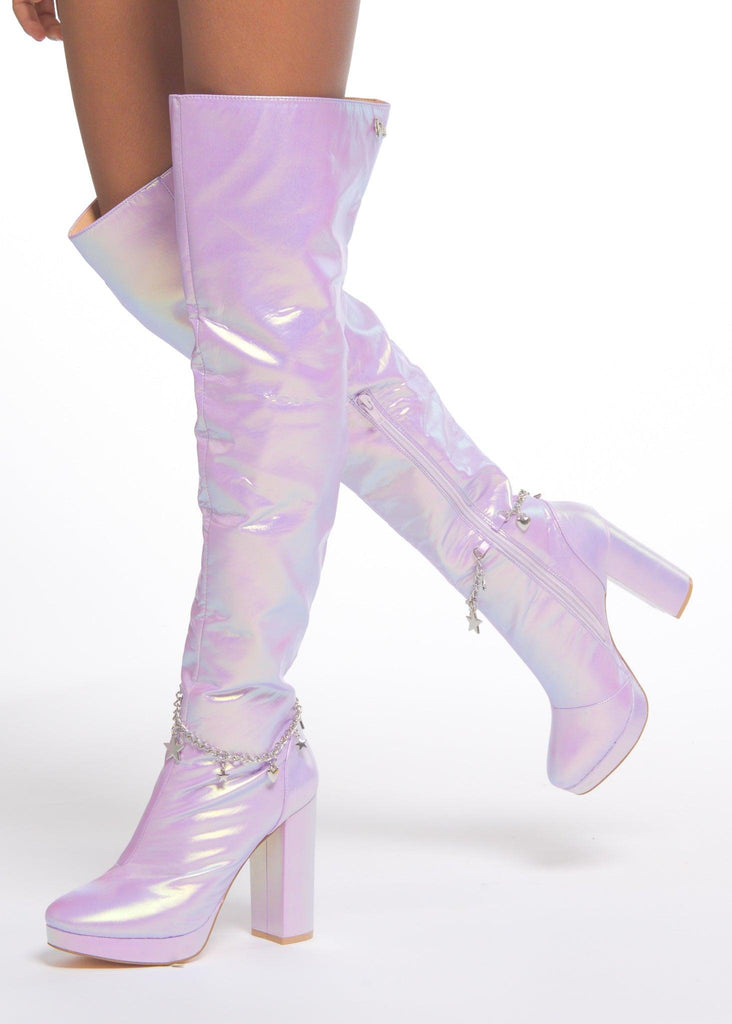 Lilac Fairy Star High Boot