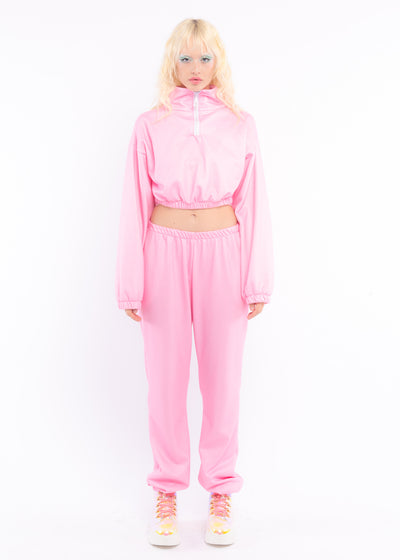 Pink Fleece Sweat Pants