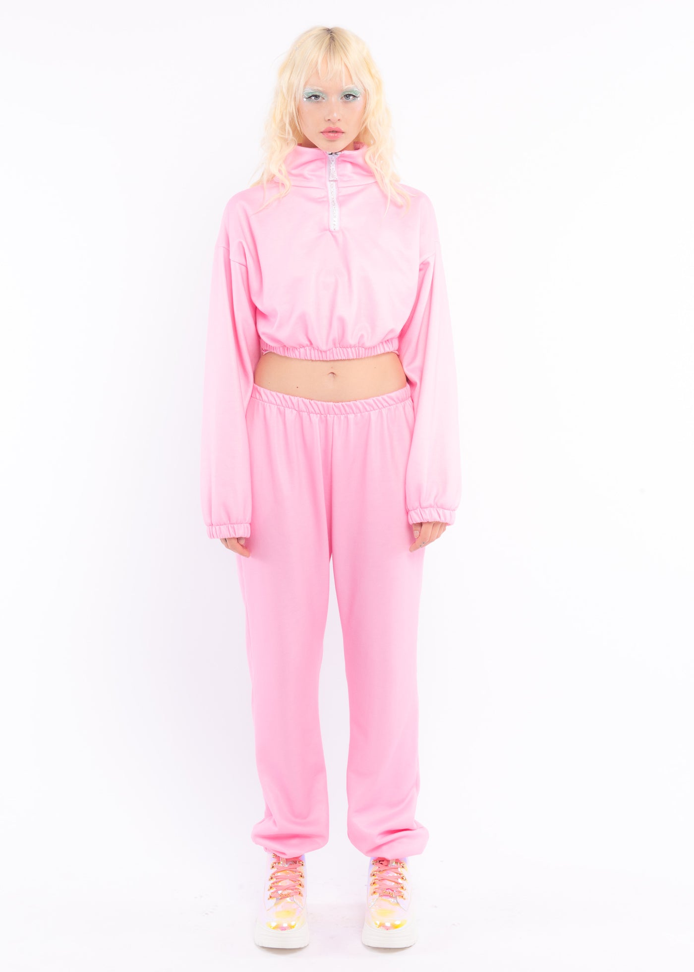 Pink Fleece Sweat Pants