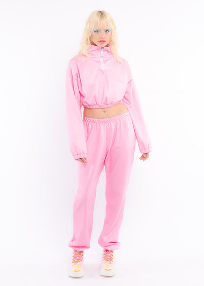 Pink Fleece Sweat Pants