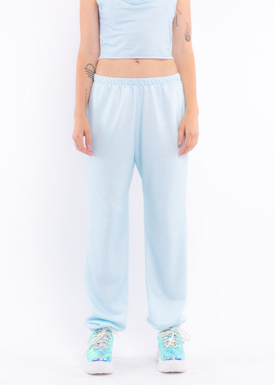 Sky Blue Fleece Sweat Pants