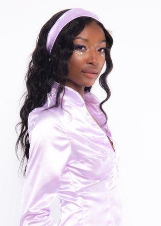 Lavender Monogram Headscarf - Sparkl Fairy Couture 